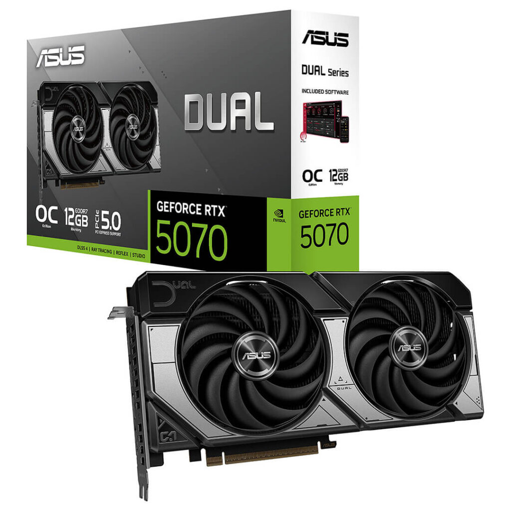 asus dual geforce rtx 5070